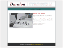 Tablet Screenshot of duralonplastics.com